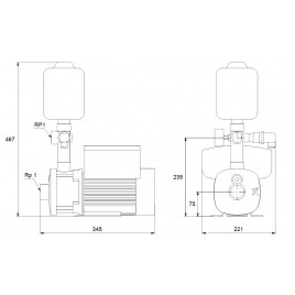 Grundfos CMBE 1-44 1x220-240V Zestaw stałego ciśnienia 98374697