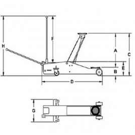 GÜDE GRH 2/330 Dźwignia hydrauliczna przesuwna 18031