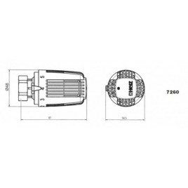 HERZ Głowica termostatyczna Classic M 28 x 1,5 1726006