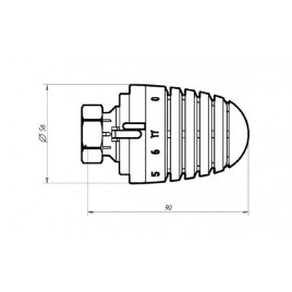 HERZ Głowica termostatyczna PORSCHE-design M 28 x1,5 1926006