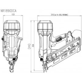 HiKOKI NR1890DCAWQZ Gwoździarka akumulatorowa (18V/5,0Ah)