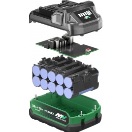 HiKOKI UC18YSL3WHZ BoosterPack 2 x akumulator Multivolt 36V 2,5Ah/ 18V 5,0Ah Li-Ion + szyb