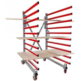 Holzmann Dwustronny rozciągany wózek lakierniczy stojak (50kg/500kg) TAW140