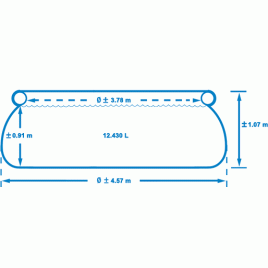 INTEX Easy Set Pool Basen 457 x 107 cm 26166GN