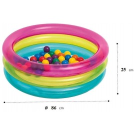 INTEX BABY BALL PIT W basenie z trzema pierścieniami 86 x 25 cm 48674