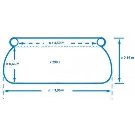 INTEX Easy Set Pool Basen 396 x 84 cm pompa kartuszowa 28142GN