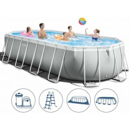 INTEX Prism Frame Premium Oval Pools Basen Set 503 x 274 x 122 cm 26796NP