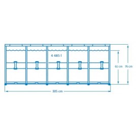 INTEX METAL FRAME POOLS Basen 305 x 76 cm 28202NP