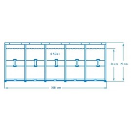 INTEX METAL FRAME POOLS Basen 366 x 76 cm 28212NP