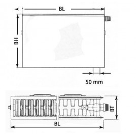 THERM X2 Profil-Grzejnik płytowy V22 600x600 PTV220600601R1K