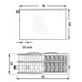 THERM X2 Profil-Grzejnik płytowy V33 600x600 PTV330600601L1K