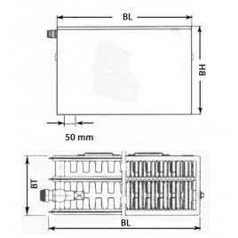 THERM X2 Profil-Grzejnik płytowy V33 600x600 PTV330600601L1K