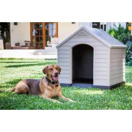 KETER DOG HOUSE Buda dla psa, 95 x 99 x 99 cm, szara 17360369