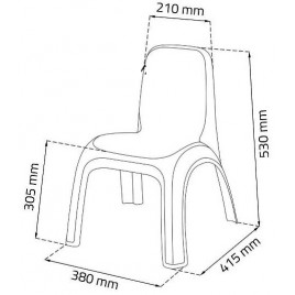 KETER KIDS CHAIR Krzesełko dla dzieci, różowy 17185444