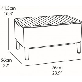 KETER SALEMO 3 SEATER Zestaw mebli ogrodowych, brazowy/bežowy 17205990