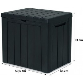 KETER URBAN BOX 113L Skrzynia do przechowywania 59,6 x 46 x 53 cm, grafit 17208013