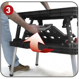 KETER Przenośny stół warsztatowy 85x55x75,5cm czarny 17182239