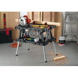 KETER Przenośny stół warsztatowy 85x55x75,5cm czarny 17182239