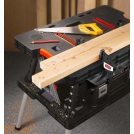 KETER Przenośny stół warsztatowy 85x55x75,5cm czarny 17182239