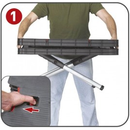 KETER Przenośny stół warsztatowy 85x55x75,5cm czarny 17182239