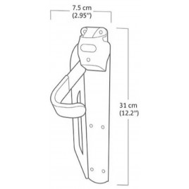 KETER BIKE RACK Wieszak na rowery 7,5 x 12 x 31 cm 17213661