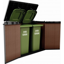 KETER DARWIN 1150L Schowek ogrodowy, 141 x 82 x 120 cm, brązowy 17213243