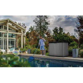 KETER DARWIN 1150L Schowek ogrodowy, 141 x 82 x 120 cm, szary 17213243