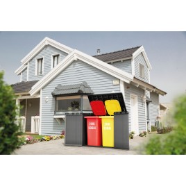 KETER DARWIN 1150L Schowek ogrodowy, 141 x 82 x 120 cm, szary 17213243