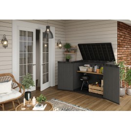 KETER DARWIN 1150L Schowek ogrodowy, 141 x 82 x 120 cm, szary 17213243