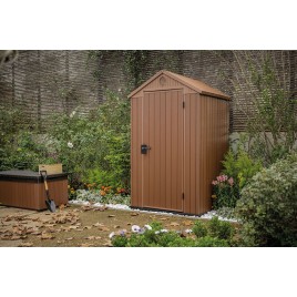 KETER DARWIN 4 x 4 Domek ogrodowy, 125,8 x 116,37 x 205 cm, brązowy 17212741