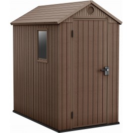 KETER DARWIN 4 x 6 Domek ogrodowy, 125,8 x 184,5 x 205 cm, brązowy 17209417