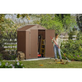 KETER DARWIN 6 x 4 Domek ogrodowy, 190 x 121 x 221 cm, brązowy 17210351