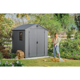 KETER DARWIN 6 x 6 Domek ogrodowy, 190 x 182 x 221 cm, szary 17210353
