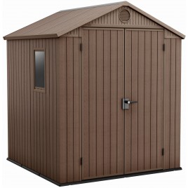 KETER DARWIN 6 x 6 Domek ogrodowy, 190 x 182 x 221 cm, brązowy 17210353