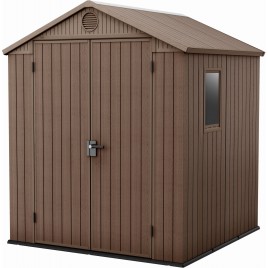 KETER DARWIN 6 x 6 Domek ogrodowy, 190 x 182 x 221 cm, brązowy 17210353