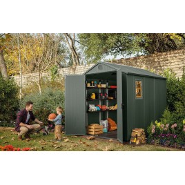 KETER DARWIN 6 x 8 Domek ogrodowy, 190 x 244 x 221 cm, zielony 17210355