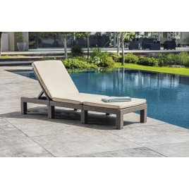 KETER DAYTONA DELUXE Leżak ogrodowy, 195 x 65 x 25,5 cm, cappuccino 17211632