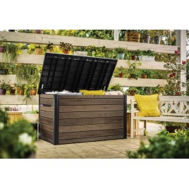 KETER DECO DECK BOX 870L Skrzynia ogrodowa, 147 x 83 x 86 cm, orzech 17213847