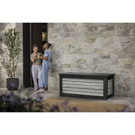 KETER DECO 630L Skrzynia ogrodowa, 155 x72 x 69,5 cm, szara 17213823