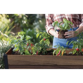 KETER DECO ELEVATED GARDEN BED Donica, 113 x 47,5 x 79,8 cm, orzech 17213340