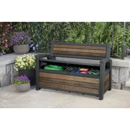 KETER DECO GARDEN BENCH 227L Ławka ogrodowa, 133 x 61 x 89 cm, orzech 17213853