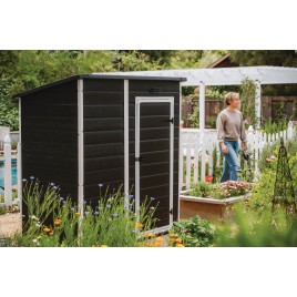 KETER ESSENTIAL 6 x 4 Domek ogrodowy, 184 x 112 x 195 cm, ciemnoszary 17214016