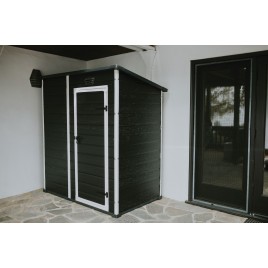 KETER ESSENTIAL 6 x 4 Domek ogrodowy, 184 x 112 x 195 cm, ciemnoszary 17214016