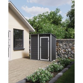 KETER ESSENTIAL 6 x 4 Domek ogrodowy, 184 x 112 x 195 cm, ciemnoszary 17214016
