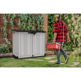 KETER STORE IT OUT MIDI PRIME Szafa ogrodowa 132 x 71,5 x 113,5 cm antracyt/szary 17210430
