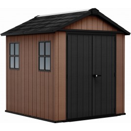 KETER NEWTON PLUS WIDE 7 x 7,5 Domek ogrodowy, 230 x 224 x 246 cm, brązowy 17212878