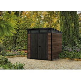 KETER PENT SIGNATURE HORIZONTAL 7 x 7 Domek ogrodowy, 216 x 218 x 226 cm, orzech 17212803
