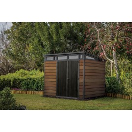 KETER PENT SIGNATURE HORIZONTAL 9 x 7 Domek ogrodowy, 279 x 218 x 226 cm, orzech 17212899