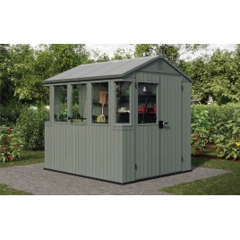 KETER POTTING SHED Domek ogrodowy 2w1, z podłogą, 190 x 244 x 221 cm, zielony 17213856
