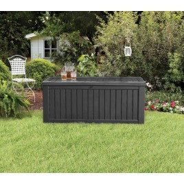 KETER ROCKWOOD 570L Skrzynia ogrodowa 155 x 72,4 x 64,4 cm, grafit 17197729